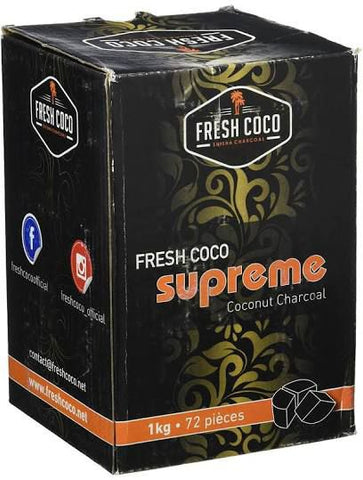 Fresh Coco Supreme XL, Charbon naturel chicha